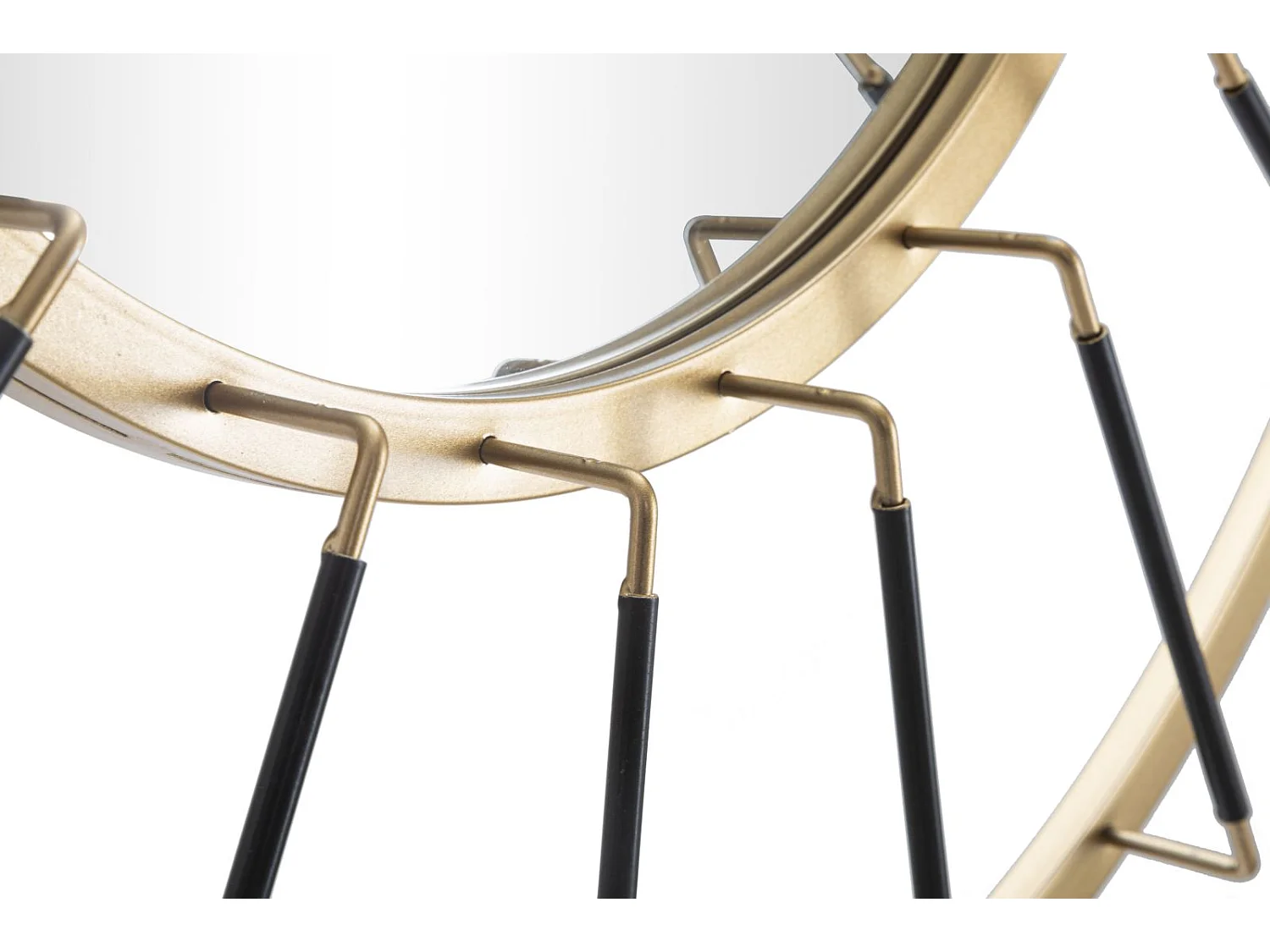 Miroir Mural Déco "Blake" 81cm Or & Noir