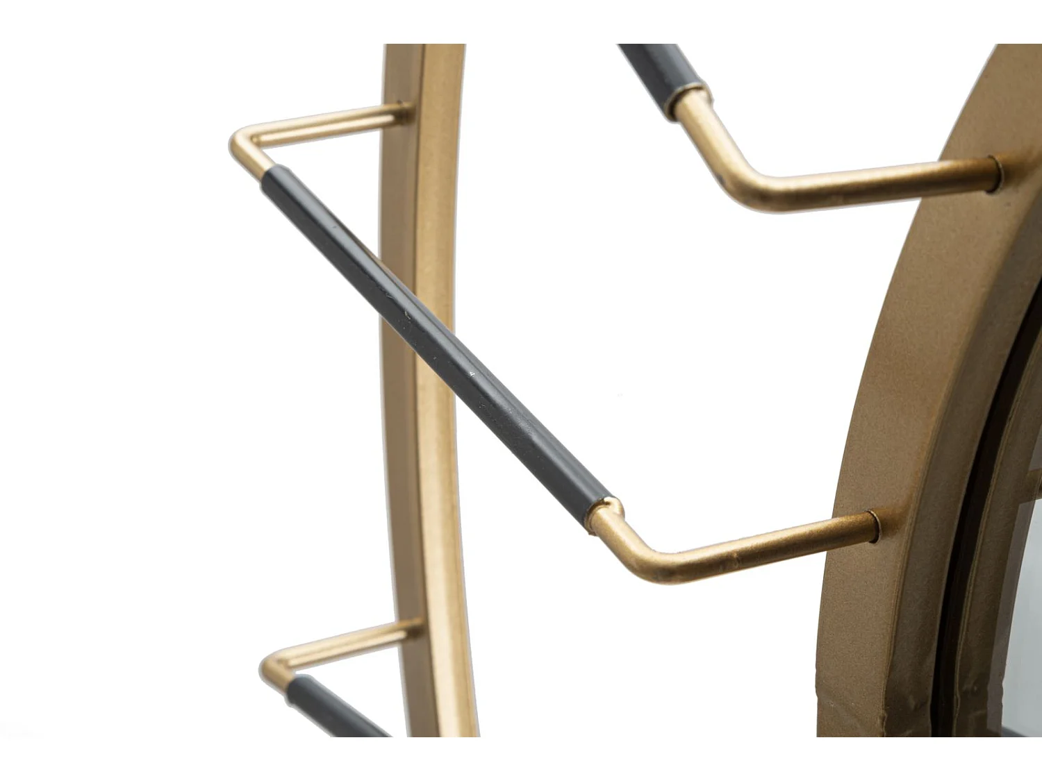 Miroir Mural Déco "Blake" 81cm Or & Noir