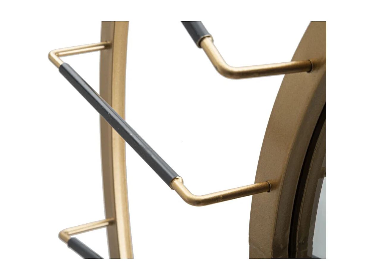 Miroir Mural Déco "Blake" 81cm Or & Noir