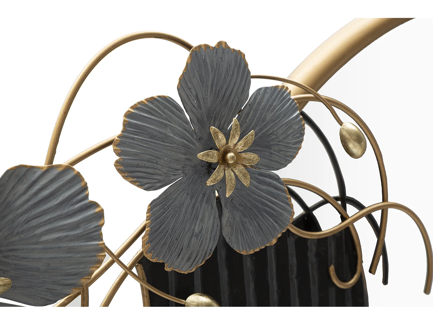 Specchio da parete in metallo multicolore cm 81,9x7x61