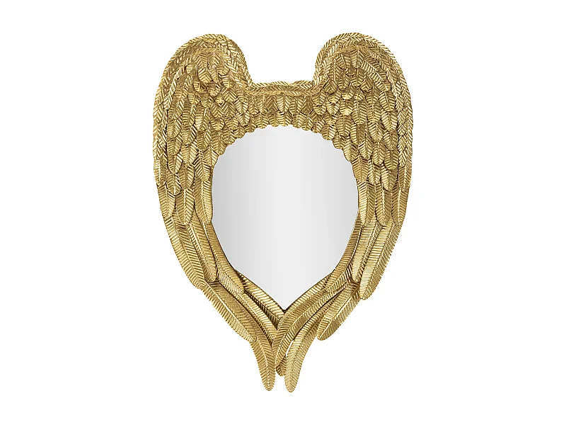 Miroir Mural Déco "Angel" 99cm Or