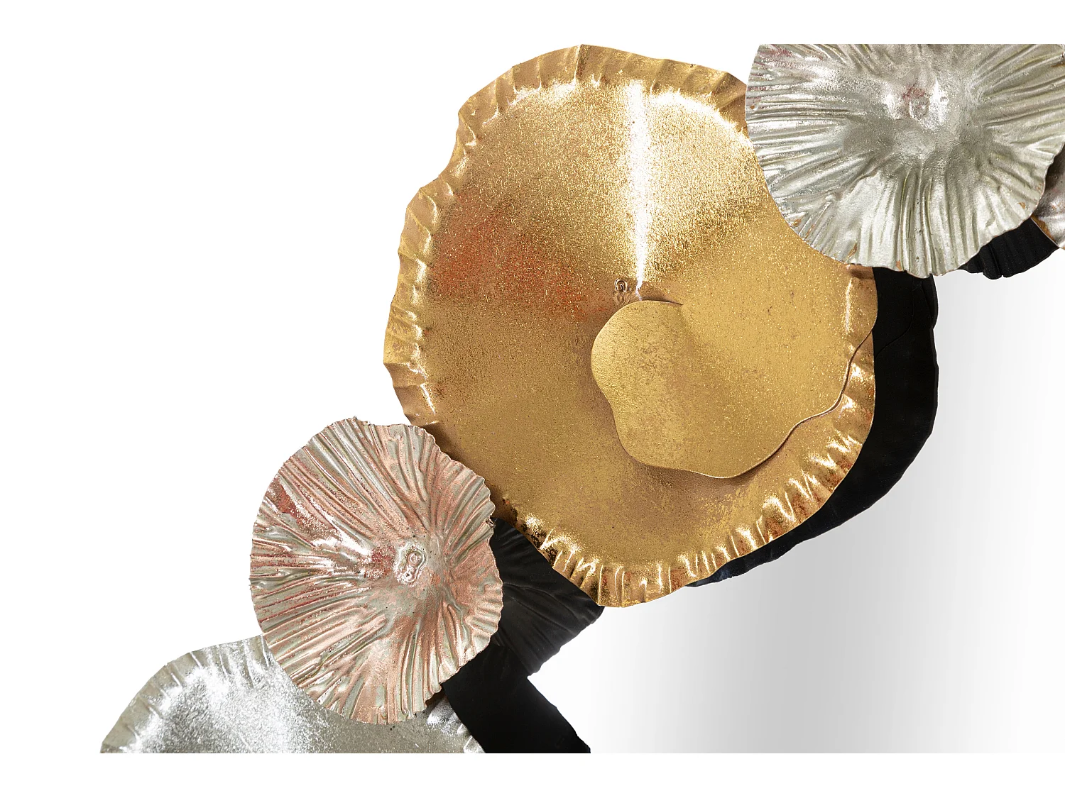 Specchio rotondo da parete in metallo multicolore Ø cm 75,5x5,5