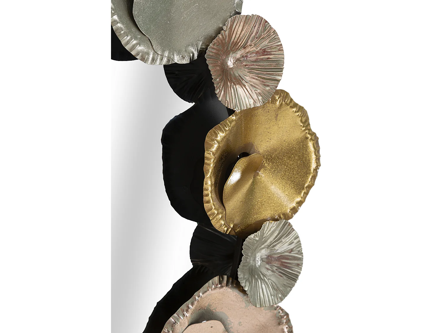 Specchio rotondo da parete in metallo multicolore Ø cm 75,5x5,5