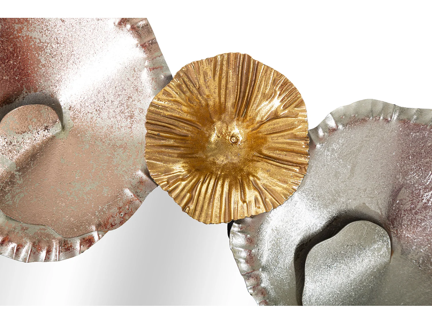 Specchio rotondo da parete in metallo multicolore Ø cm 75,5x5,5