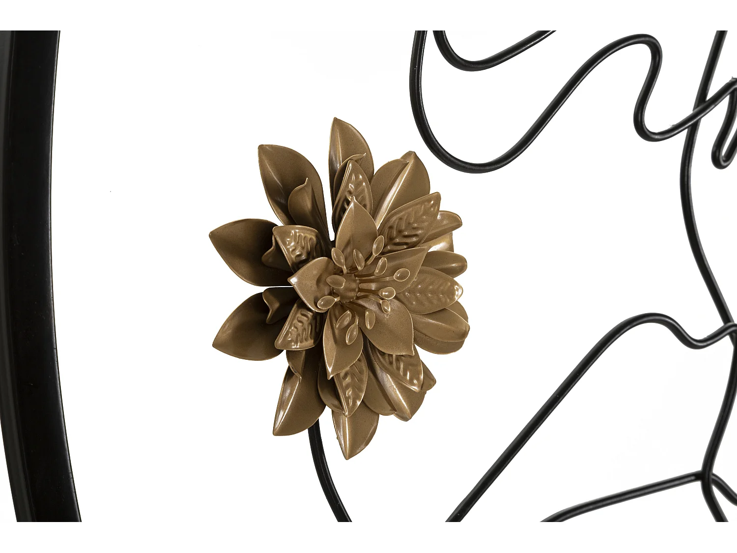 Miroir Mural Design "Melly" 80cm Noir