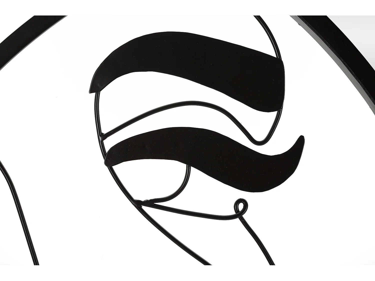 Miroir Mural Design "Melly" 80cm Noir