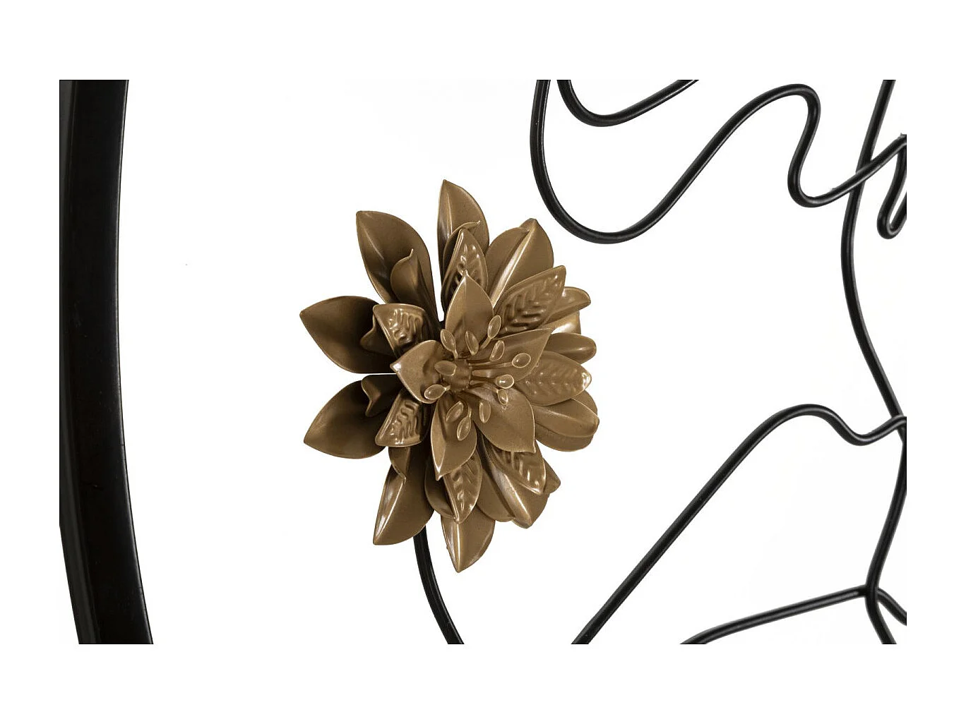 Miroir Mural Design "Melly" 80cm Noir