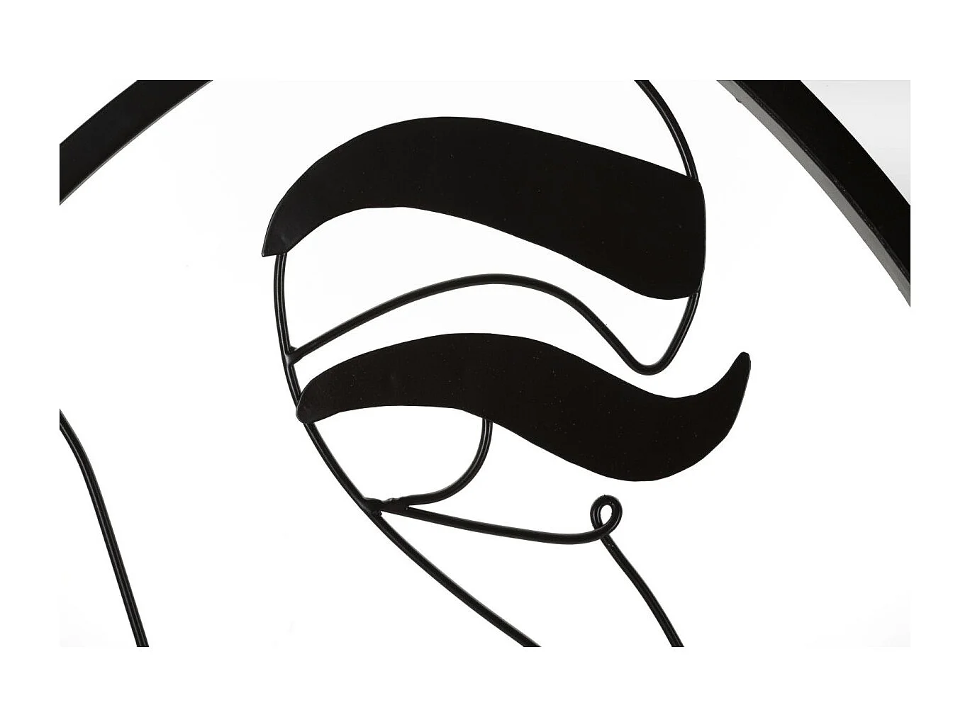 Miroir Mural Design "Melly" 80cm Noir