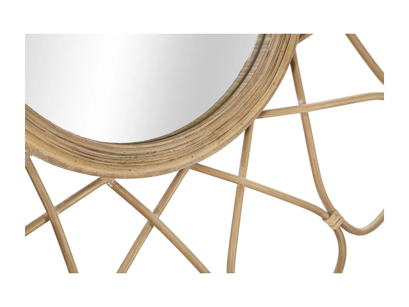 Miroir Mural Déco "Almeria" 65cm Naturel