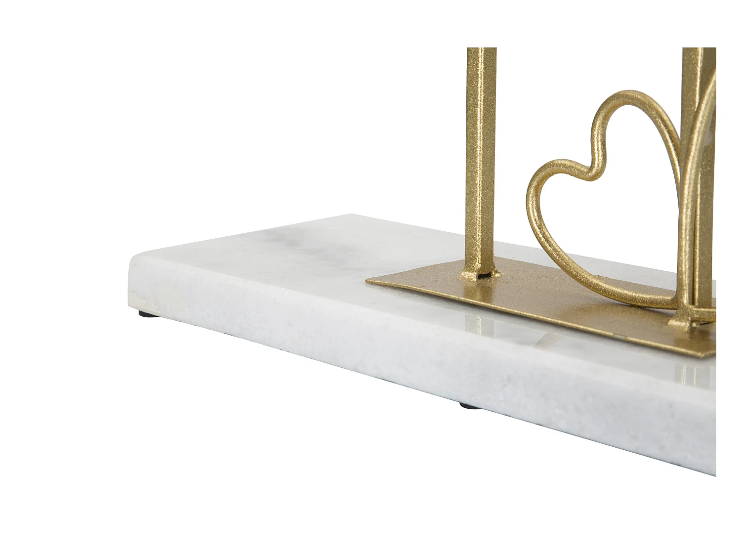 Miroir sur Pied en Marbre "Hearts" 39cm Or