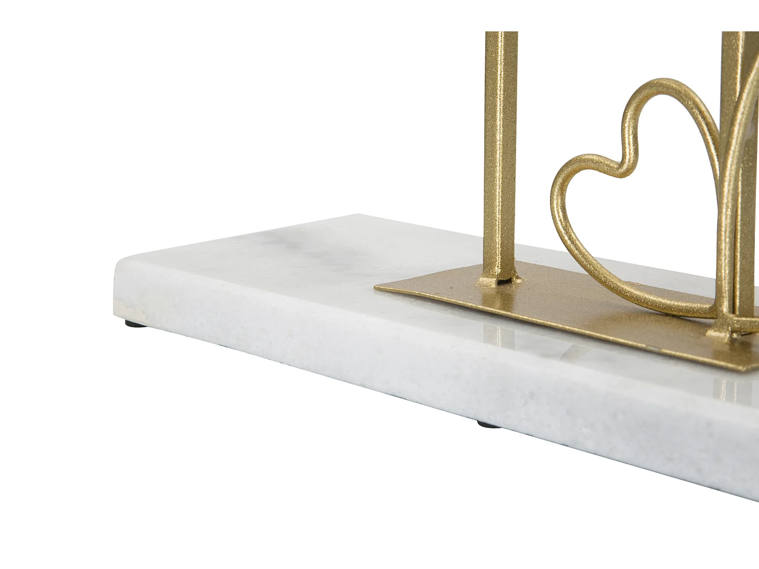 Miroir sur Pied en Marbre "Hearts" 39cm Or