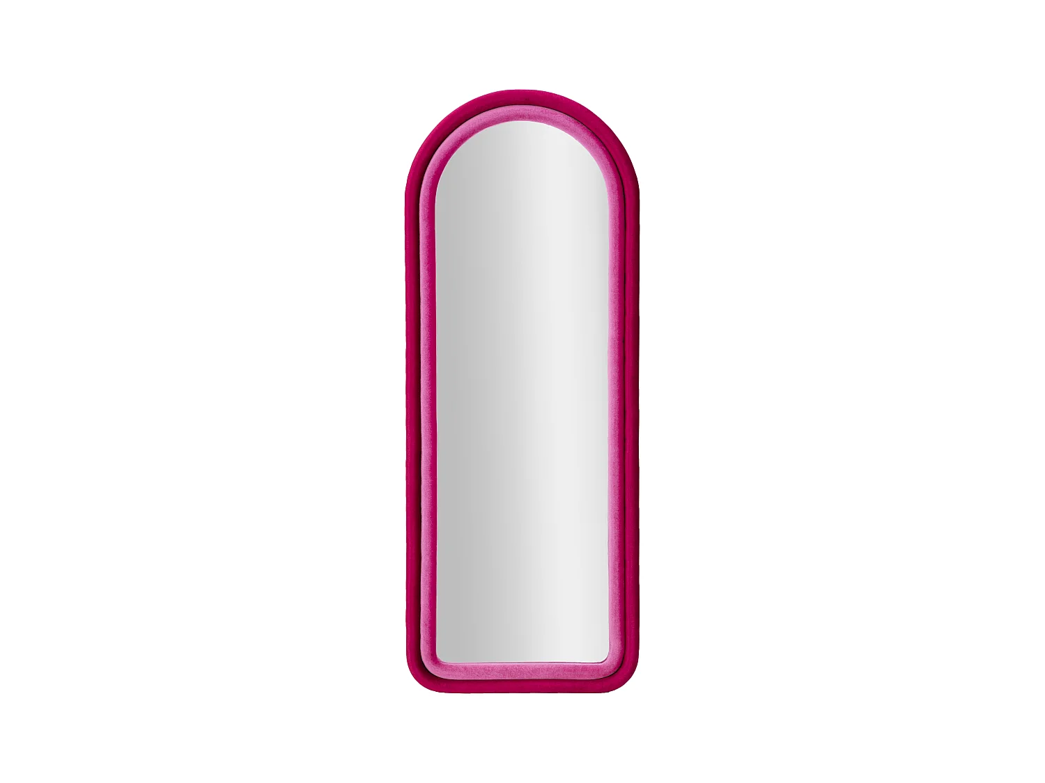 Miroir Mural en Velours "Chloé" 160cm Fuchsia