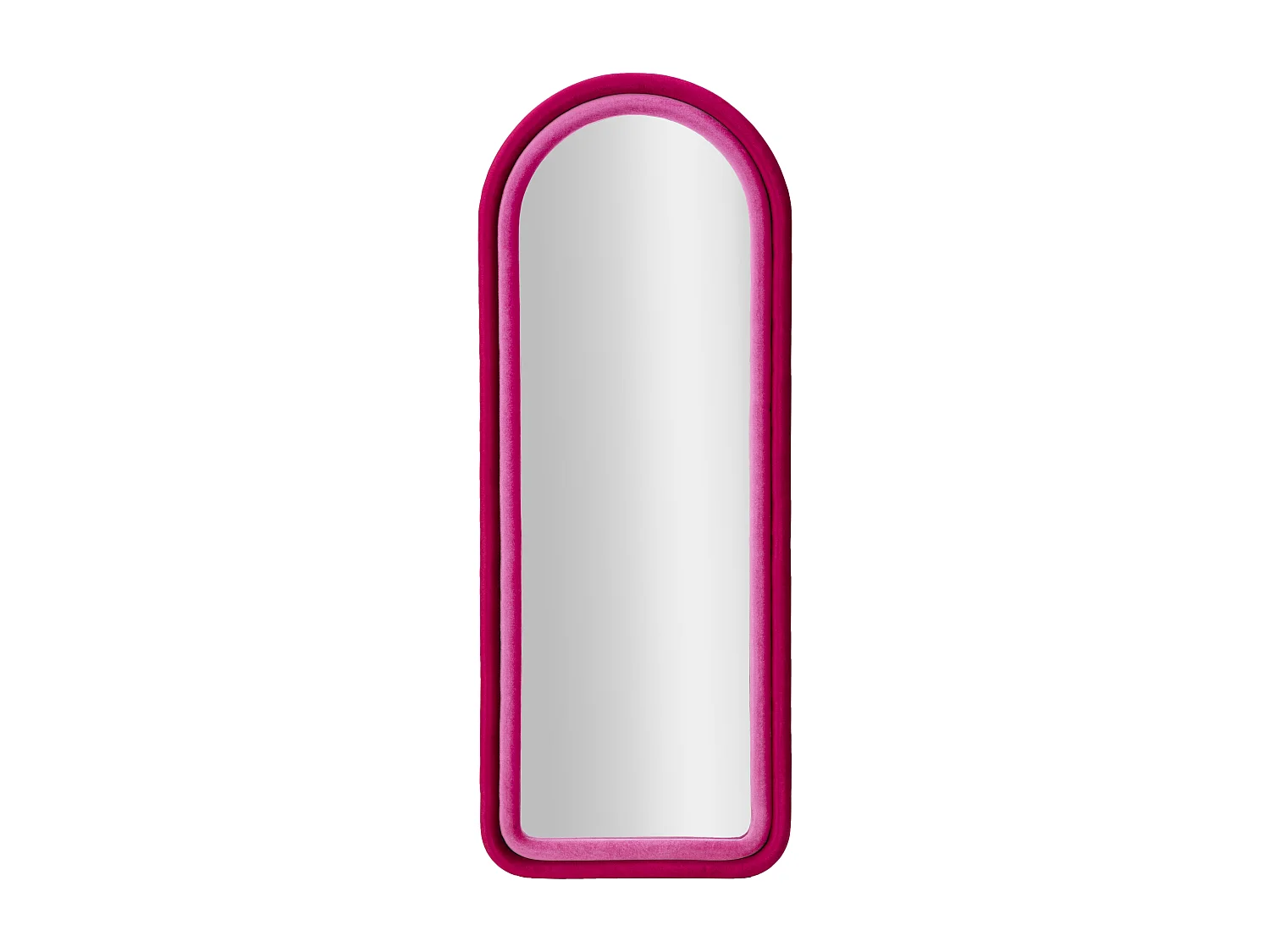 Miroir Mural en Velours "Chloé" 160cm Fuchsia