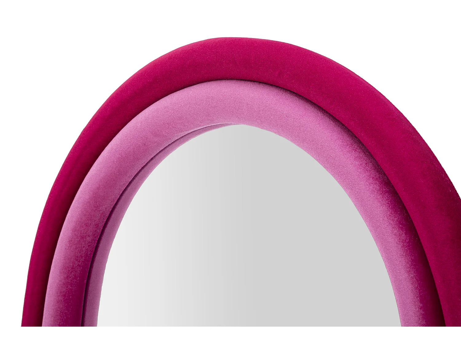 Miroir Mural en Velours "Chloé" 160cm Fuchsia