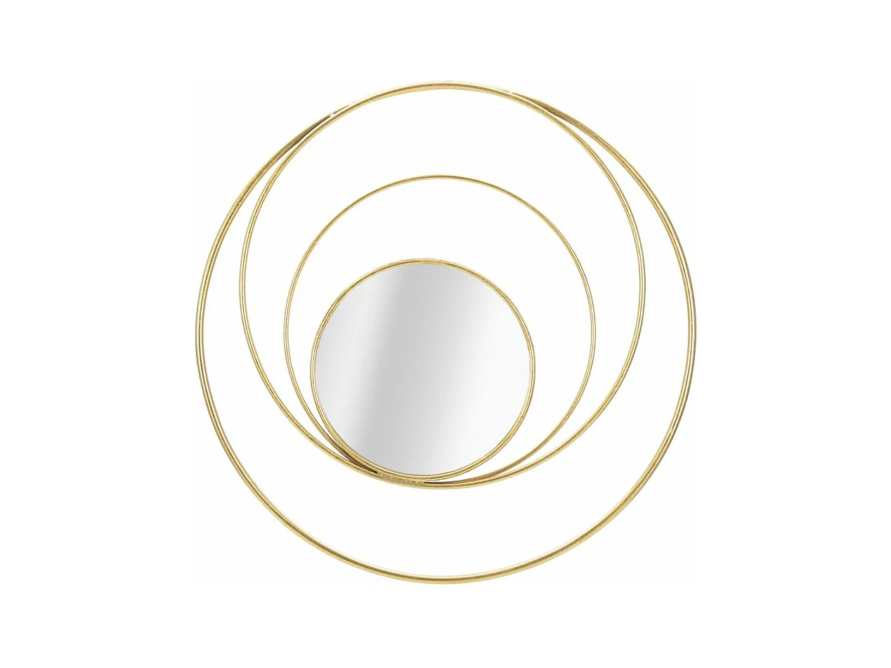 Miroir Mural Design "Arc" 80cm Or