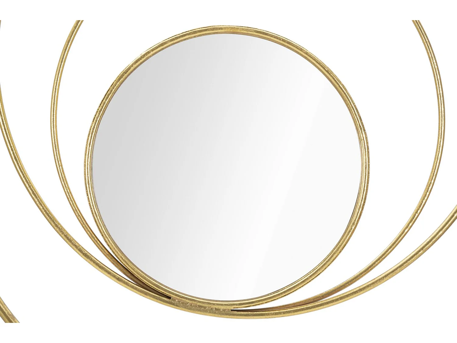 Miroir Mural Design "Arc" 80cm Or