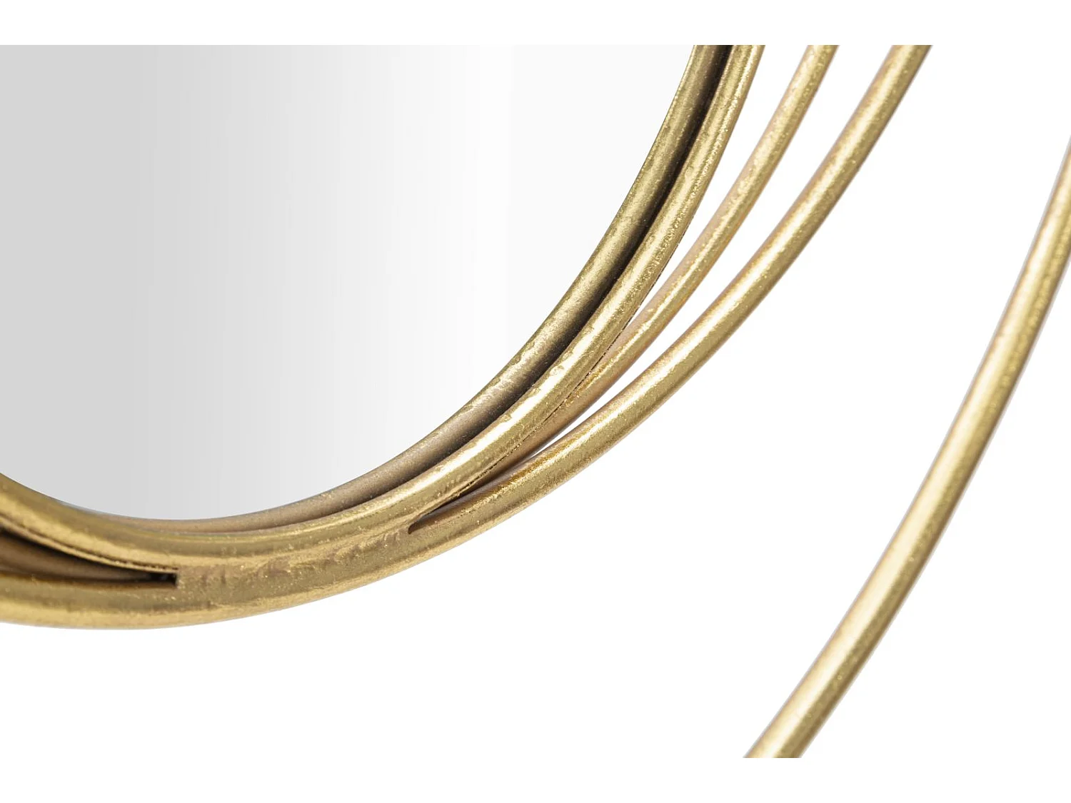 Miroir Mural Design "Arc" 80cm Or