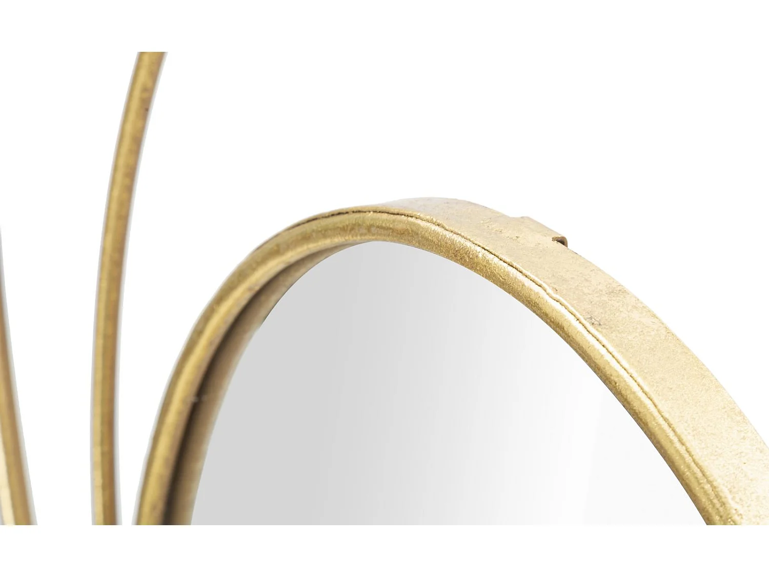 Miroir Mural Design "Arc" 80cm Or