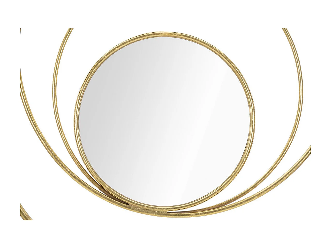 Miroir Mural Design "Arc" 80cm Or