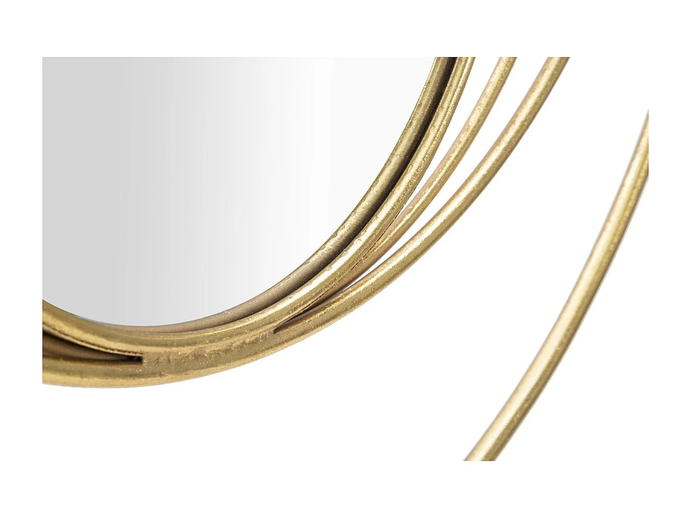 Miroir Mural Design "Arc" 80cm Or