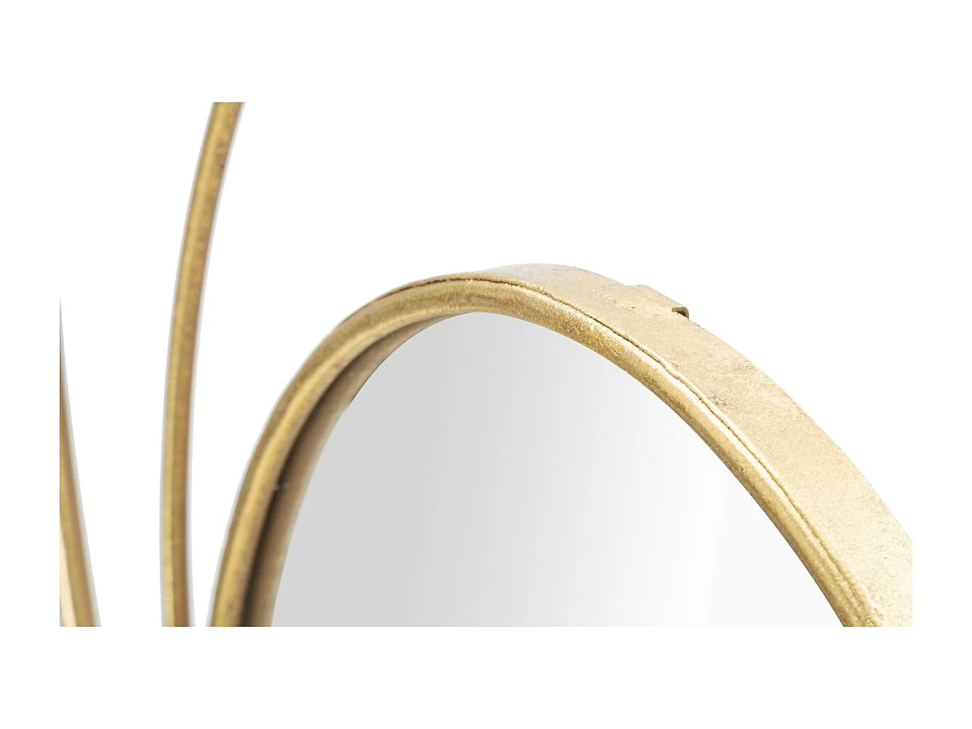 Miroir Mural Design "Arc" 80cm Or