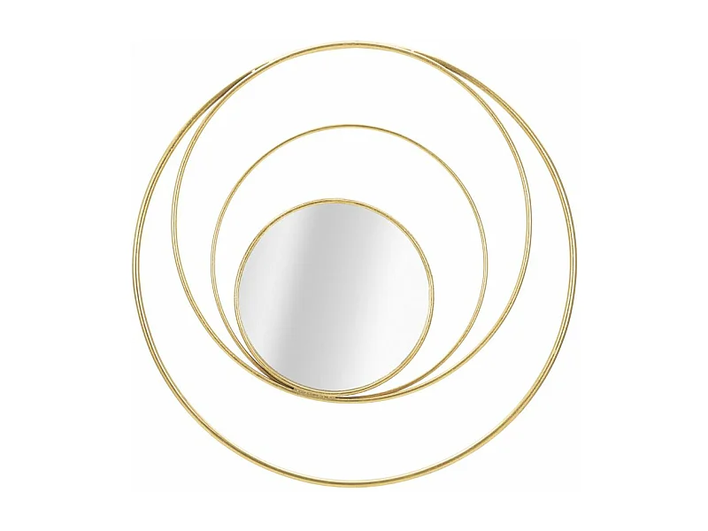 Miroir Mural Design "Arc" 80cm Or