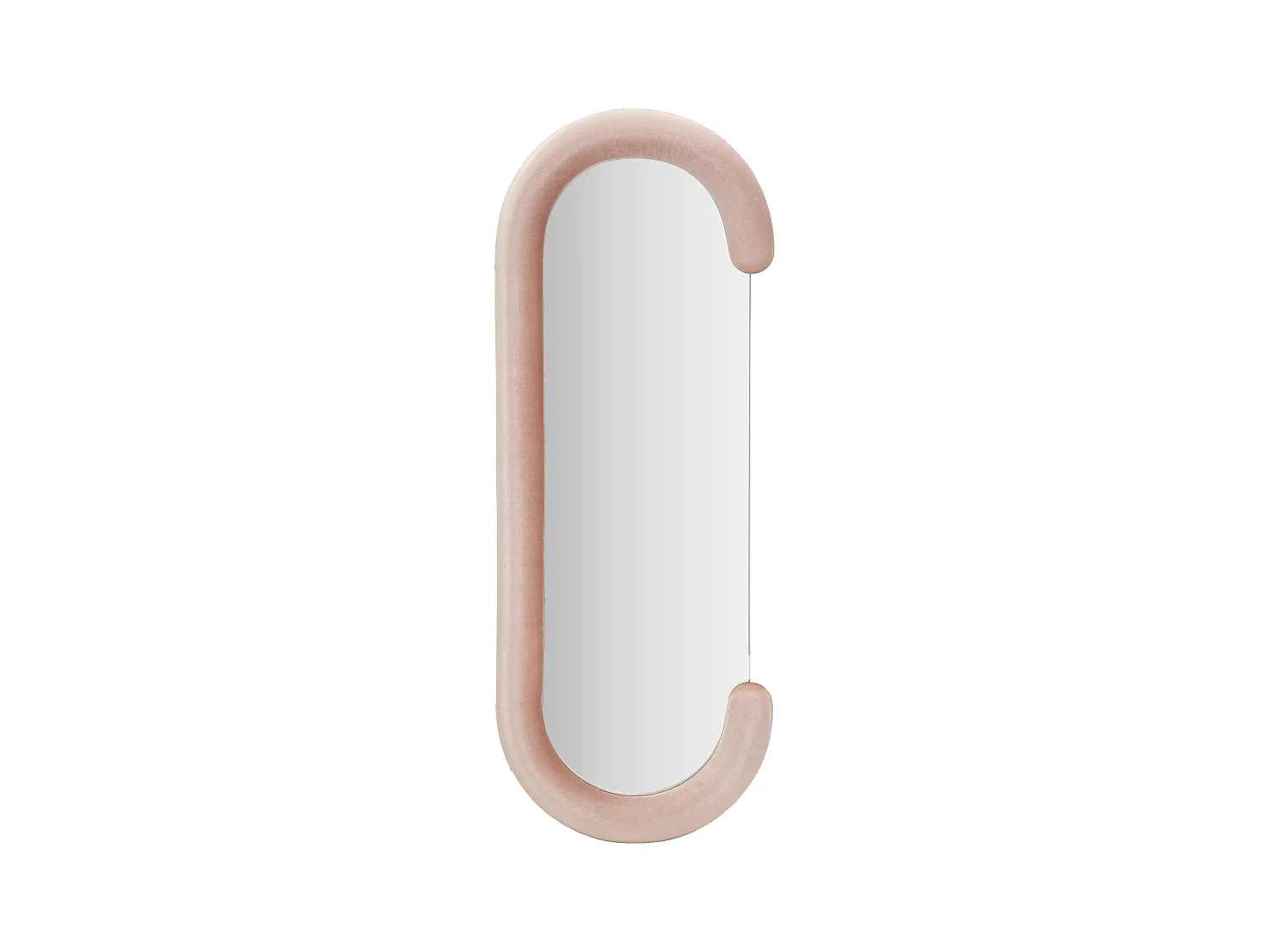 Miroir Mural en Velours "Chantal" 160cm Rose