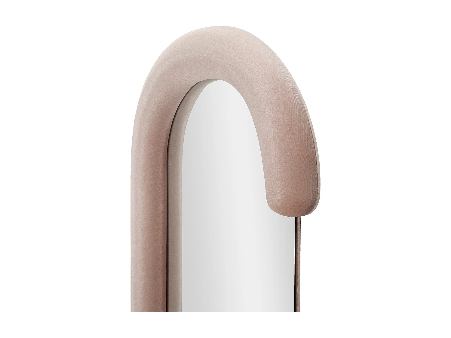 Miroir Mural en Velours "Chantal" 160cm Rose