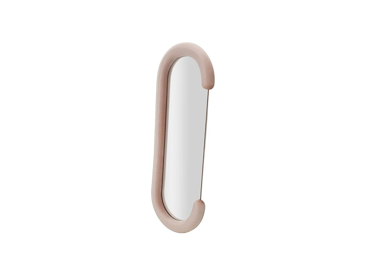 Moderner Spiegel zur Wand- oder Bodenmontage aus Samt 60x160cm Chantal - Pink