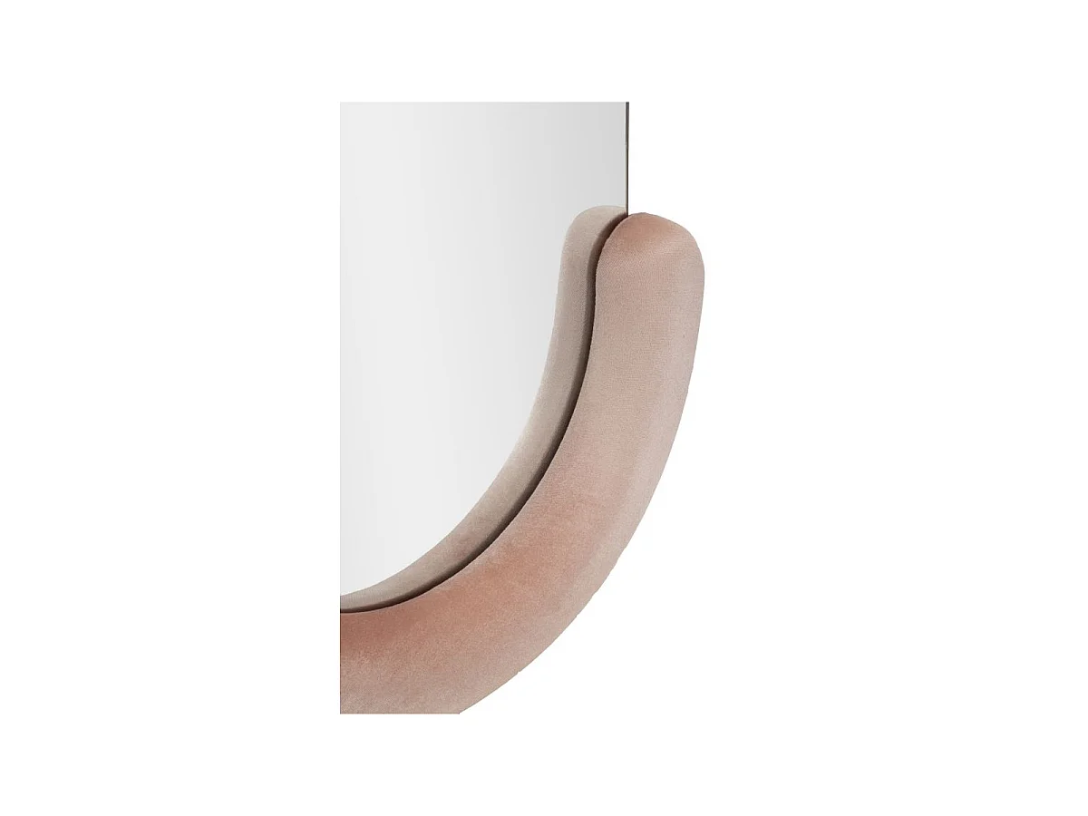 Moderner Spiegel zur Wand- oder Bodenmontage aus Samt 60x160cm Chantal - Pink