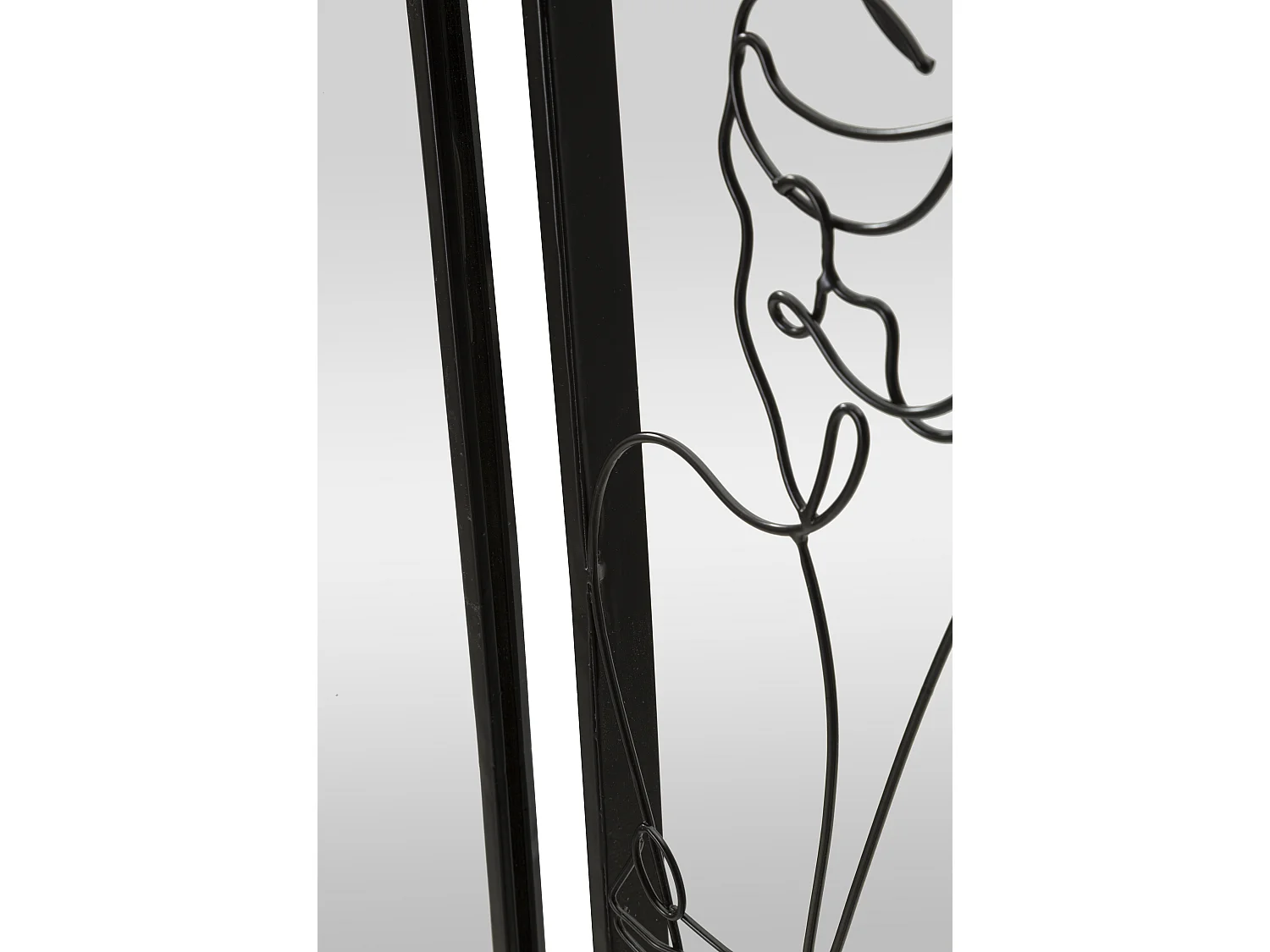 Miroir Mural Design "Nudity" 70cm Noir