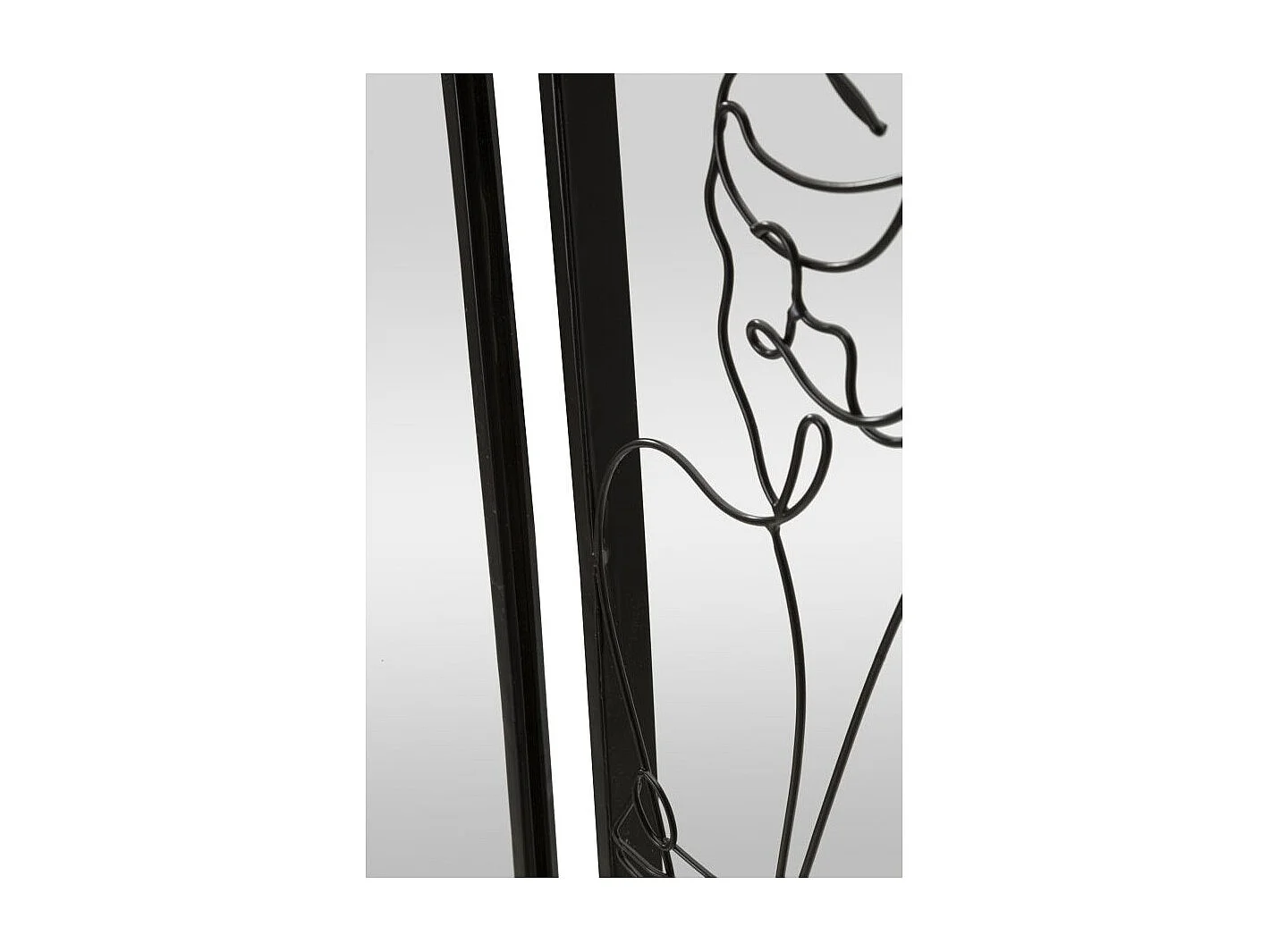 Miroir Mural Design "Nudity" 70cm Noir