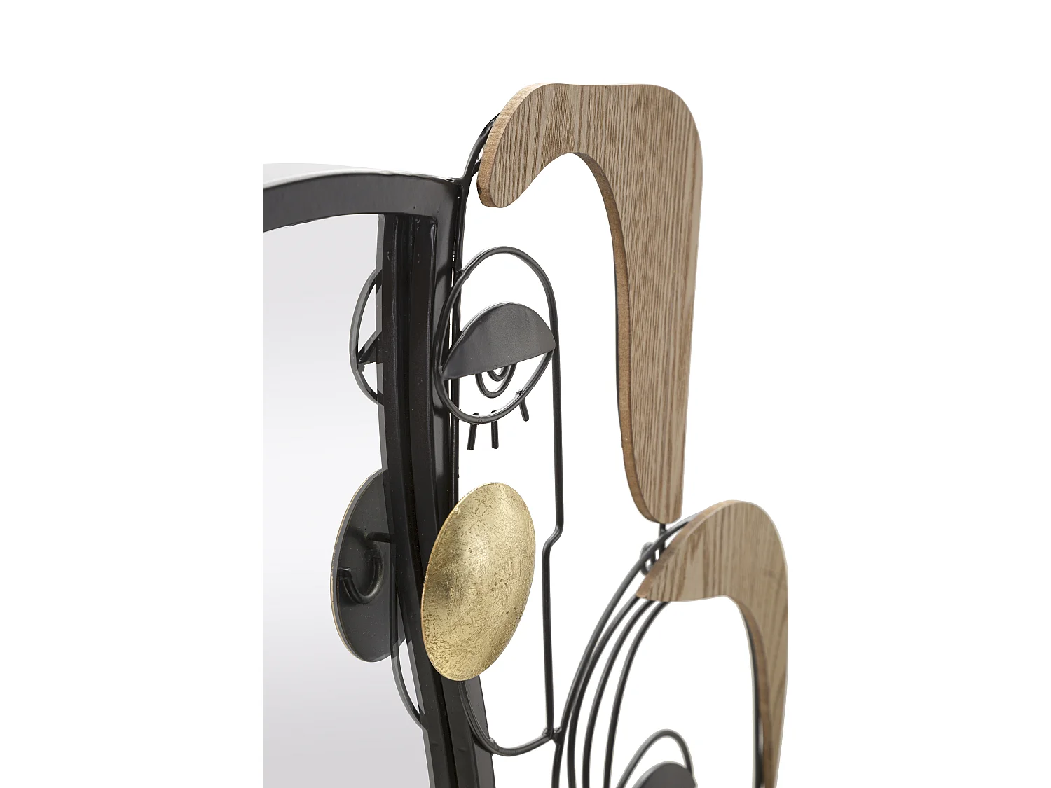 Miroir Mural Design "Picasso" 83cm Multicolore