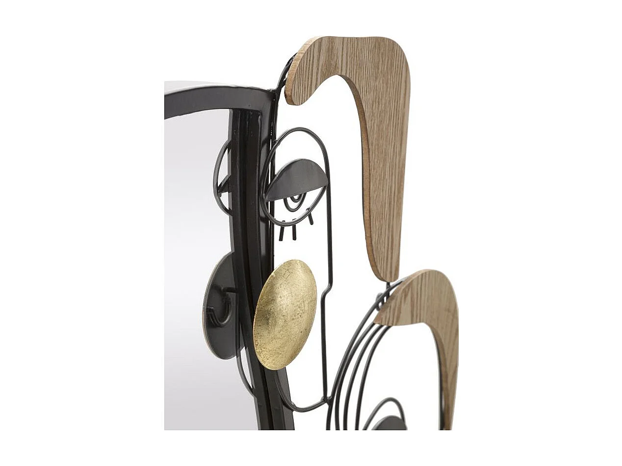 Miroir Mural Design "Picasso" 83cm Multicolore