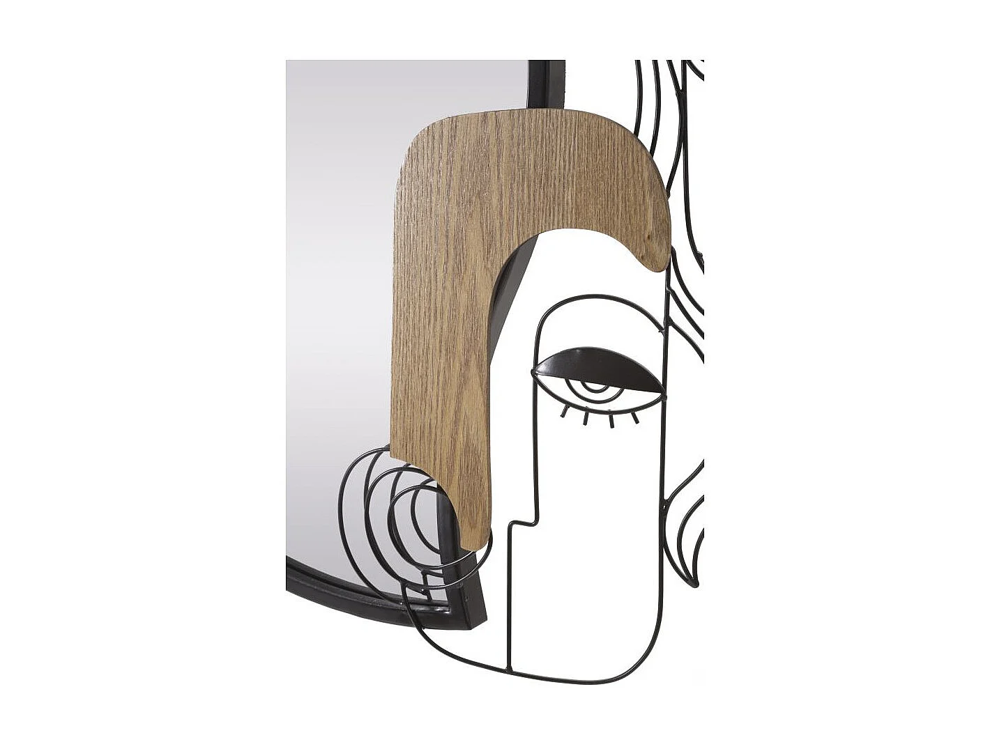 Miroir Mural Design "Picasso" 83cm Multicolore