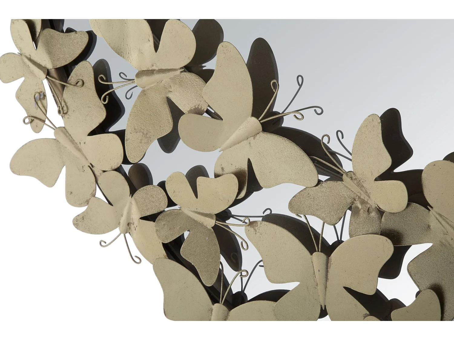 Miroir Mural Design "Butterfly" 94cm Or