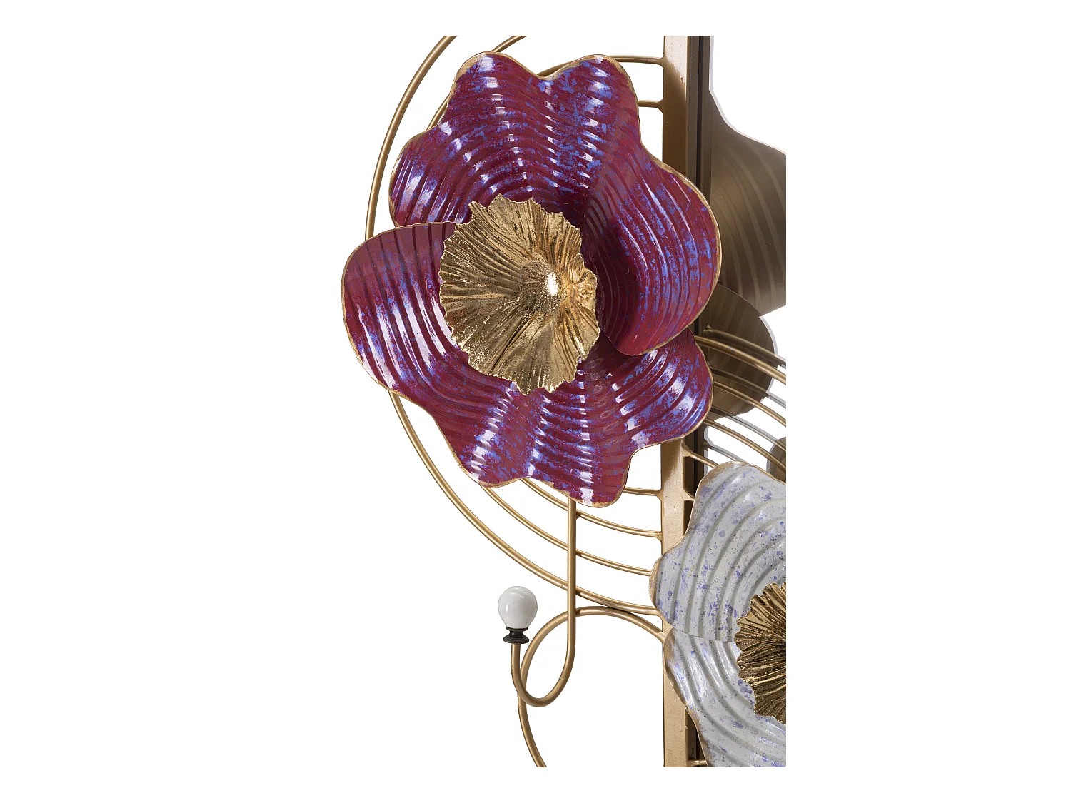 Miroir Mural Avec 2 Crochets "Lovis" 75cm Multicolore