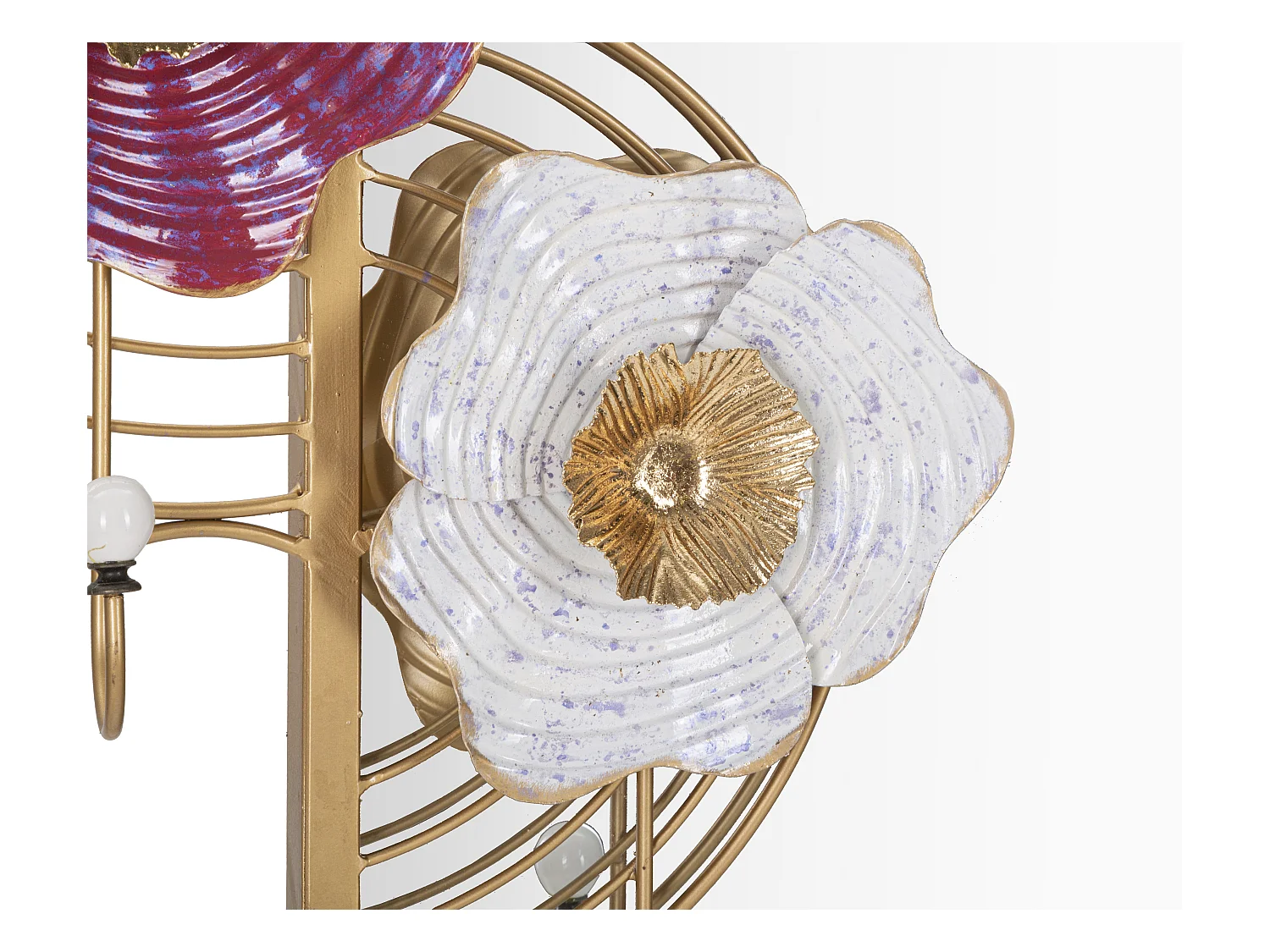 Miroir Mural Avec 2 Crochets "Lovis" 75cm Multicolore