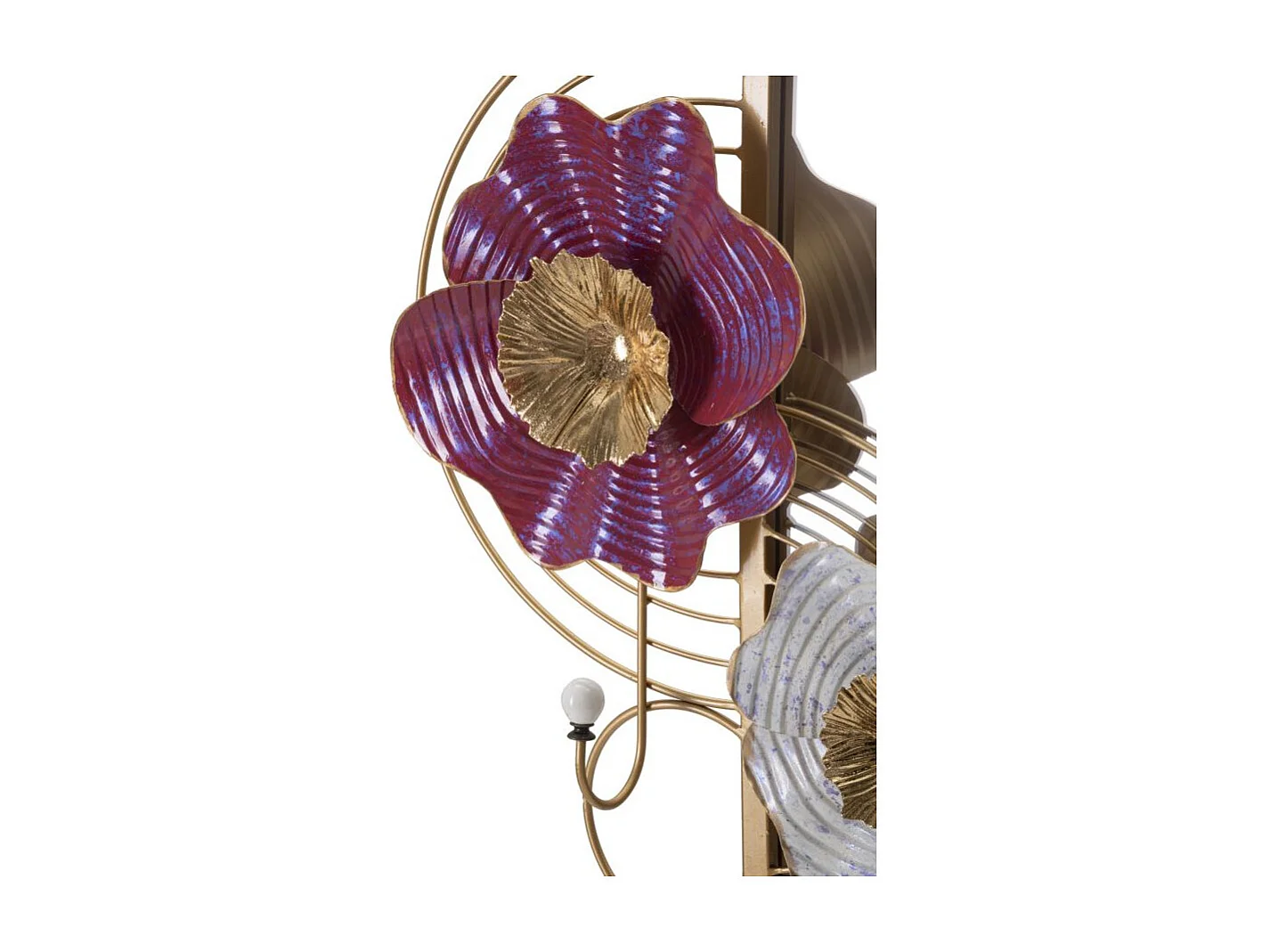 Miroir Mural Avec 2 Crochets "Lovis" 75cm Multicolore