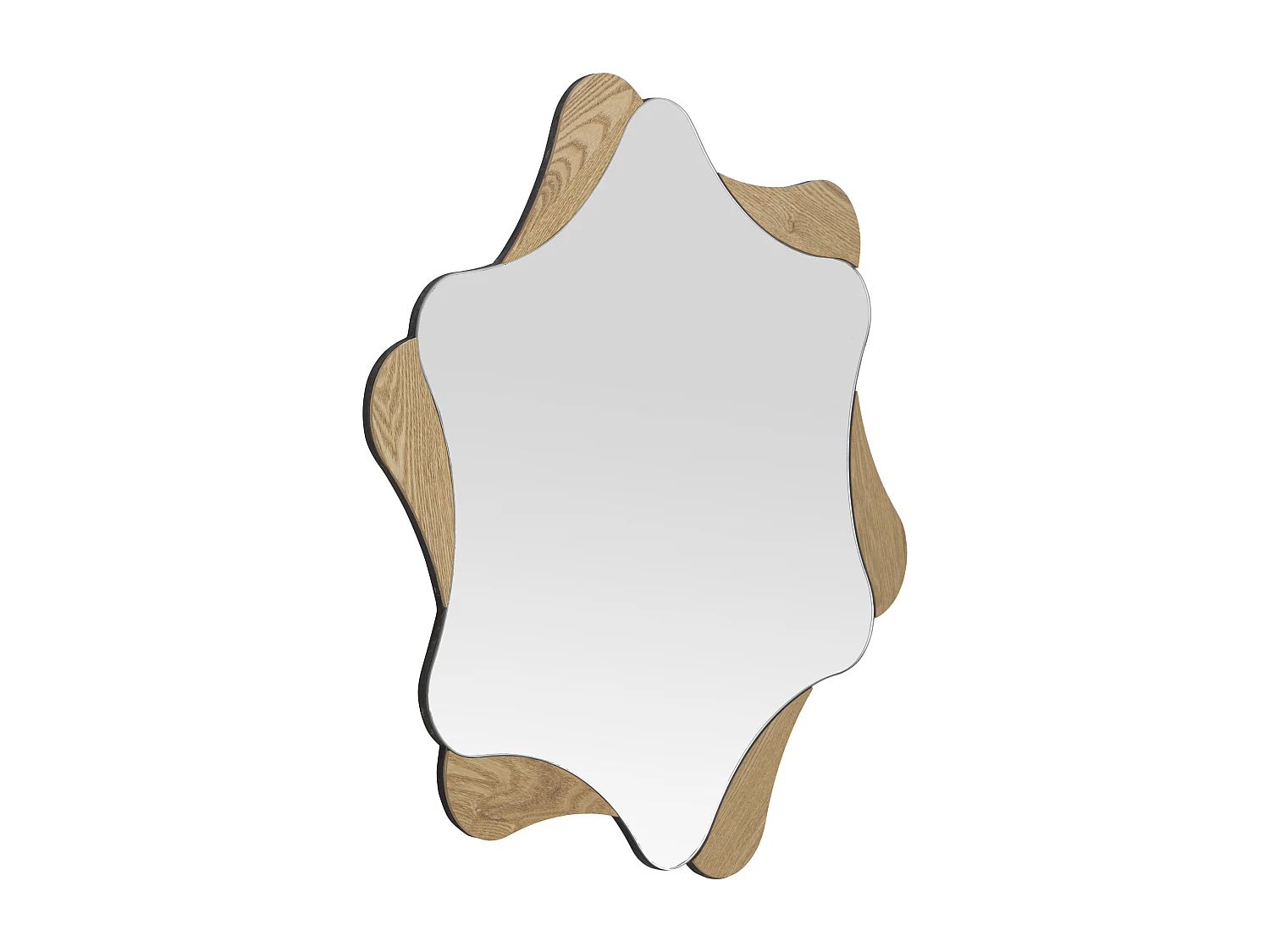 Miroir Mural Déco "Stars" 80cm Naturel