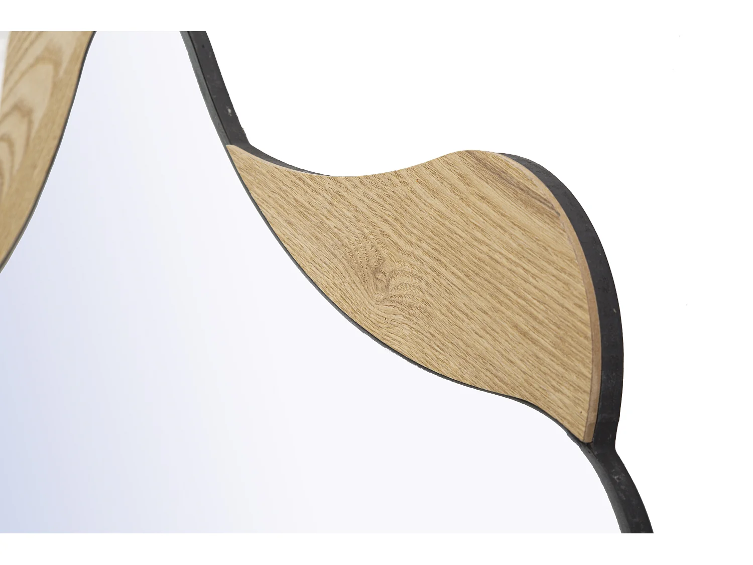 Specchio da parete in legno marrone a forma di stella Ø cm 80x1