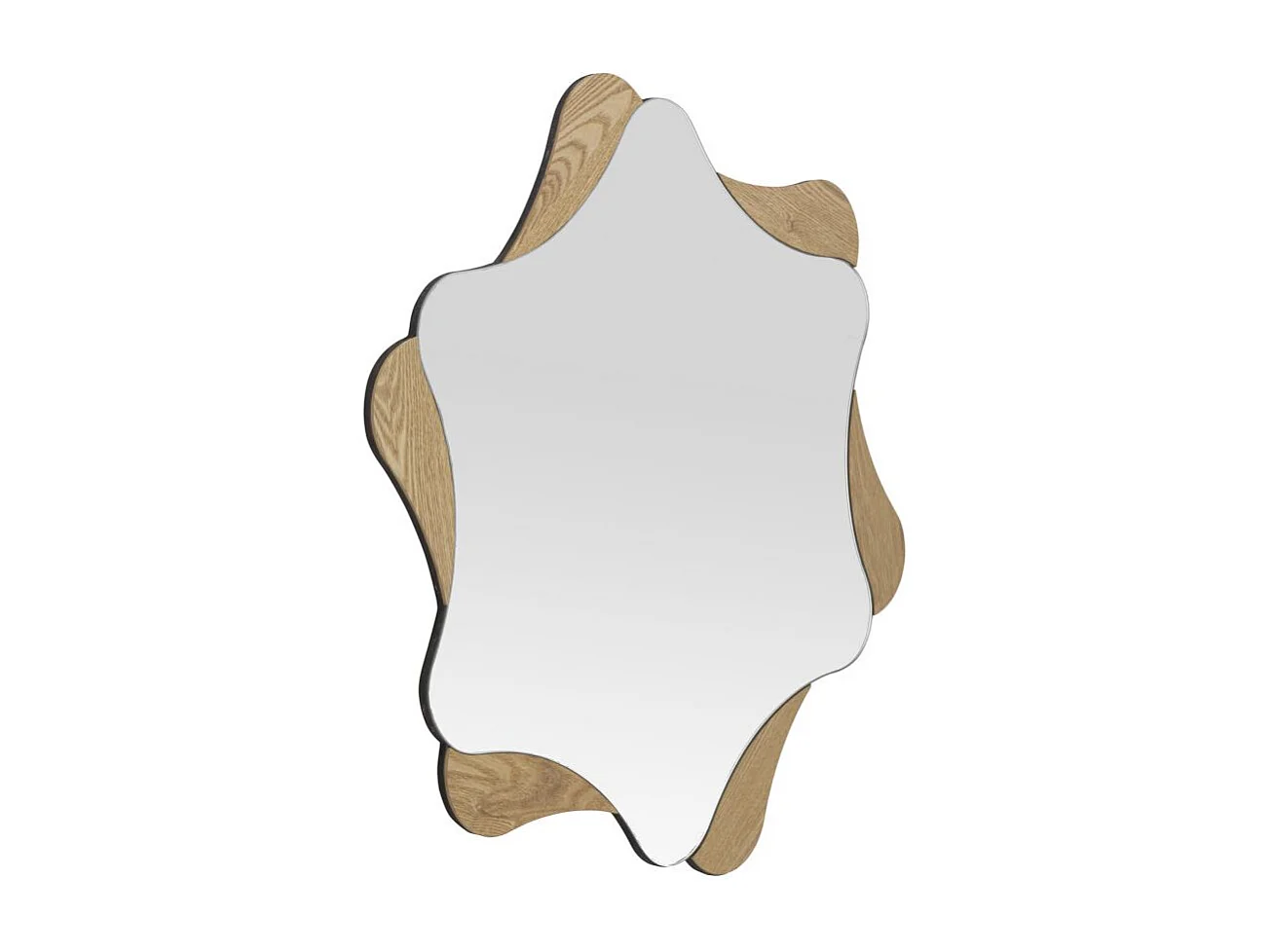 Miroir Mural Déco "Stars" 80cm Naturel