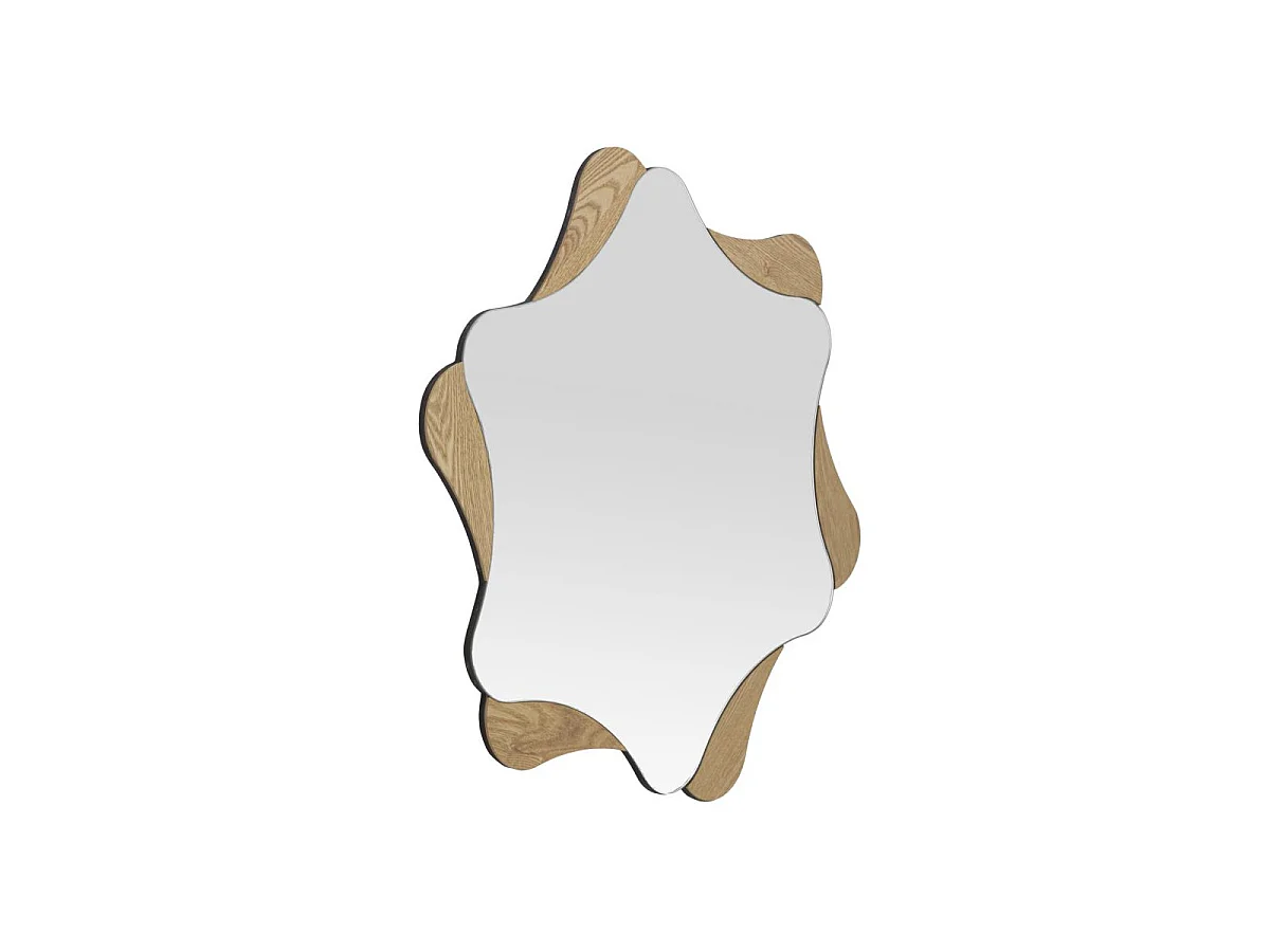 Miroir Mural Déco "Stars" 80cm Naturel