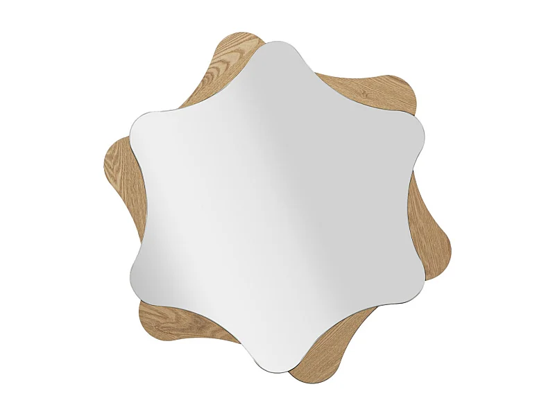 Miroir Mural Déco "Stars" 80cm Naturel