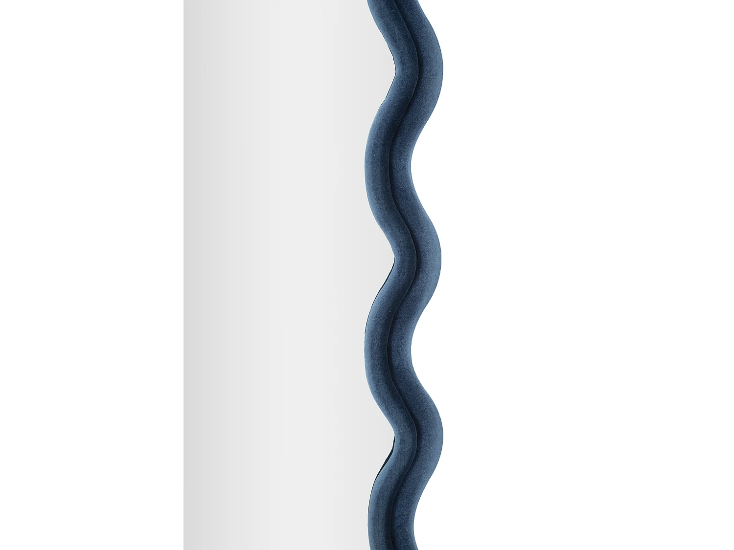 Miroir Mural en Velours "Emily" 160cm Bleu