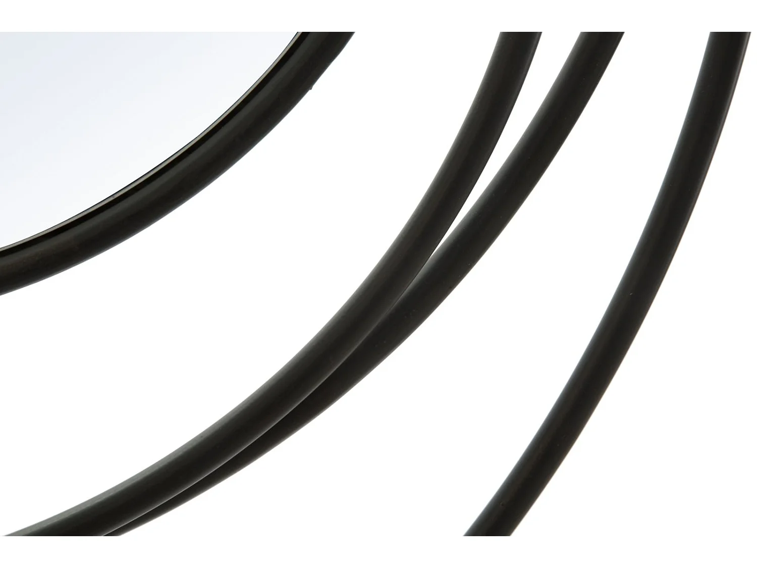 Miroir Mural Design "Industriel" 80cm Noir