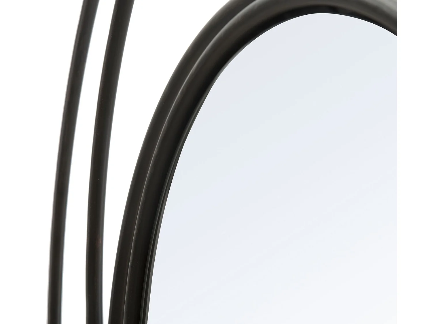 Miroir Mural Design "Industriel" 80cm Noir