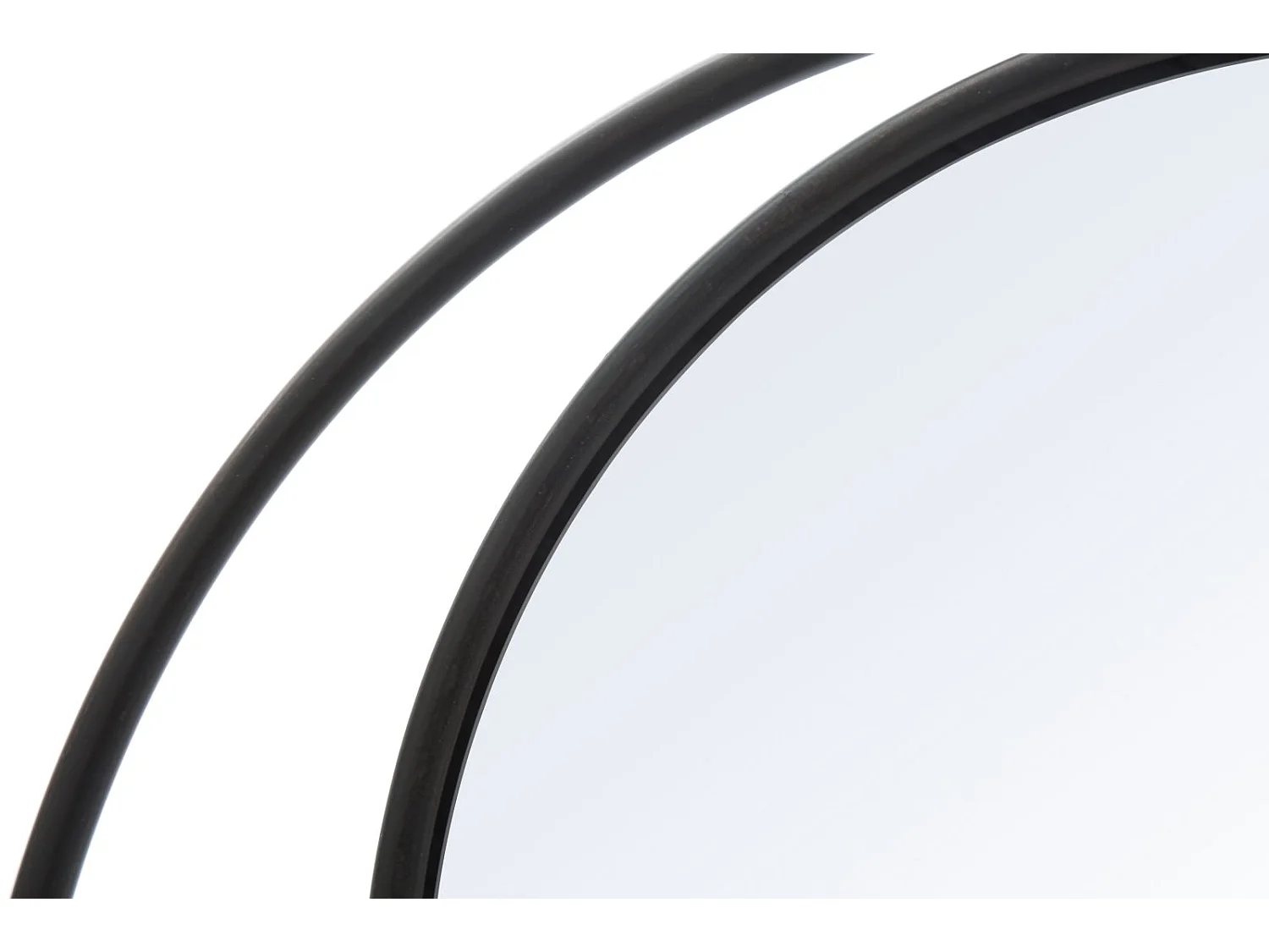 Miroir Mural Design "Industriel" 80cm Noir