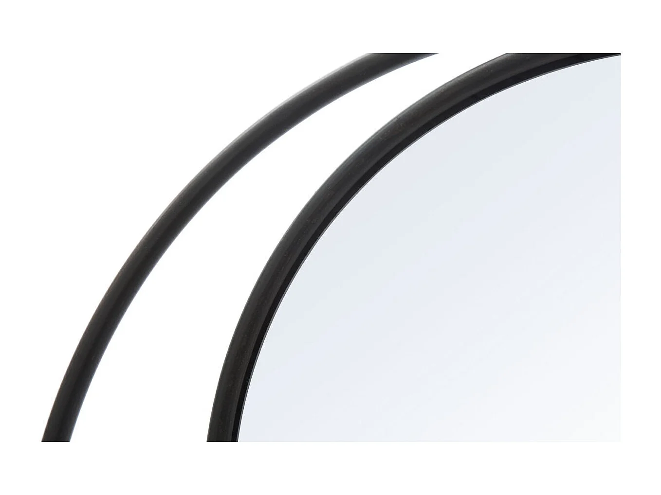 Miroir Mural Design "Industriel" 80cm Noir