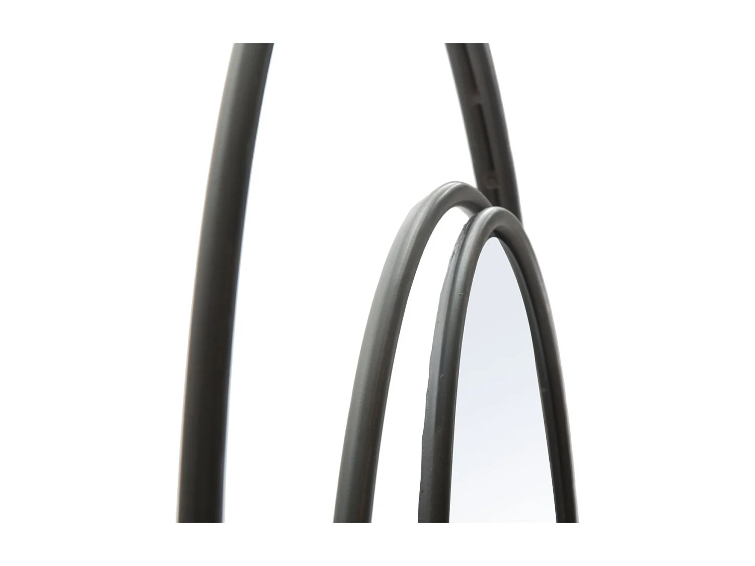 Miroir Mural Design "Industriel" 80cm Noir